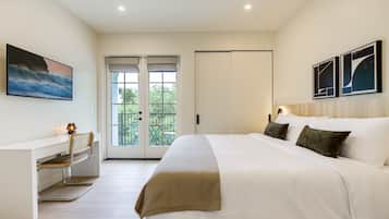 Premier Apartment, 2 Bedrooms, City View | Premium bedding, memory foam beds, iron/ironing board, travel crib