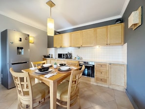 Apartment | Private kitchen | Fridge, microwave, oven, stovetop - Stunning 2-bed Apartment in Sozopol (Sozopol)