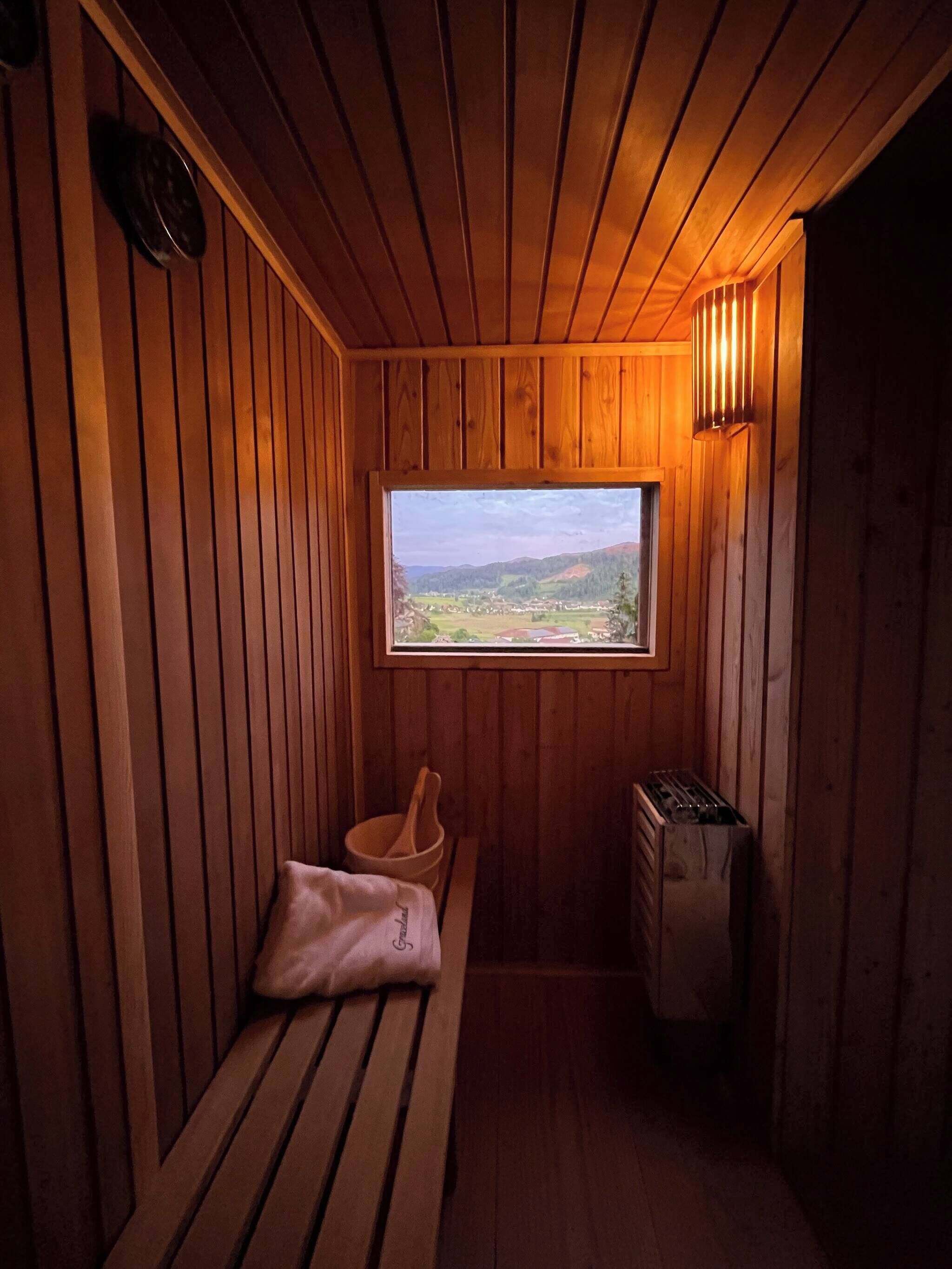 Apartamento, 1 habitación, terraza, vistas al jardín | Sauna