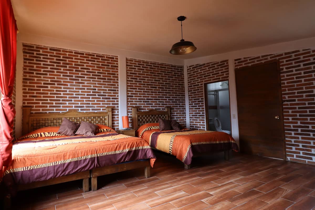 Holzhütte, Bergblick