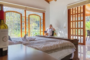 Junior Villa, Mountain View | Hypo-allergenic bedding, individually decorated, individually furnished