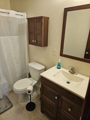 Towels, soap, toilet paper