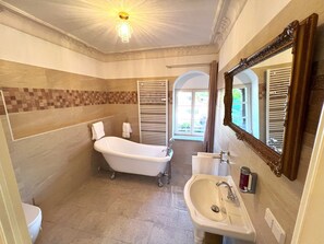 Eco-friendly toiletries, hair dryer, towels, soap - 190qm Residenz im Schloss Cotta (Dohma)