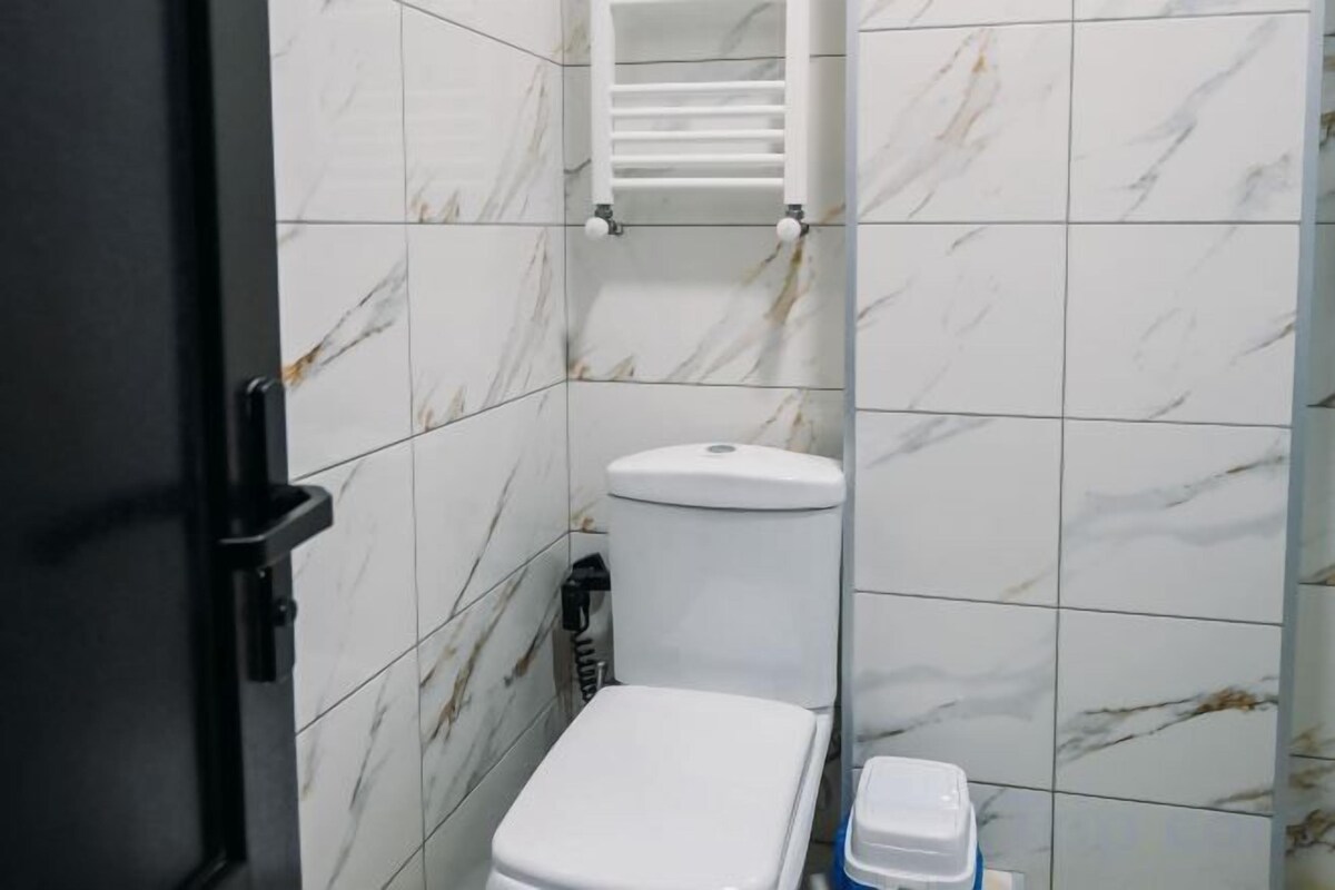 Bathroom | Slippers, towels, soap, shampoo