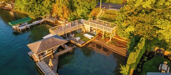 Spacious home with private lake front