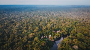 منظر من الجو على ارتفاع عالٍ