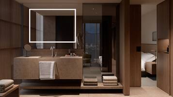 Ropa de cama de alta calidad y minibar