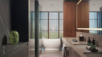 Ropa de cama de alta calidad y minibar