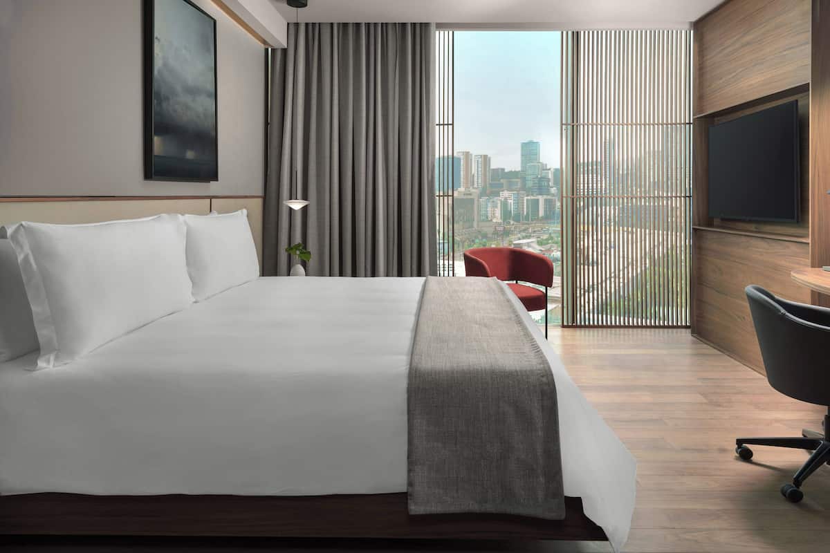 Ropa de cama de alta calidad y minibar