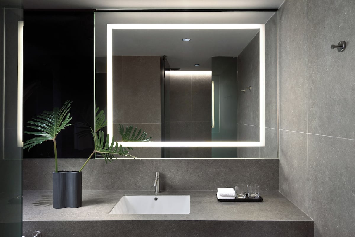 Ducha, cabezal de ducha tipo lluvia, artículos de tocador gratuitos