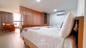 1 bedroom, desk, free WiFi - Flat FM20 Cabo Branco Stilo - By Almare (João Pessoa)