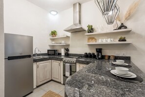 Maison Standard, 1 très grand lit et 1 canapé-lit, cuisine, vue ville | Cuisine privée