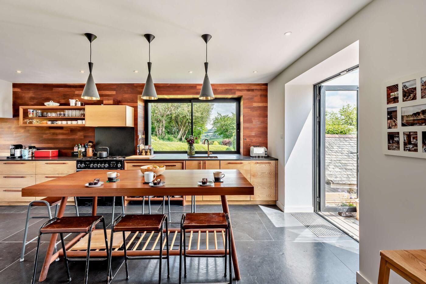 Microwave, oven, dishwasher, high chair