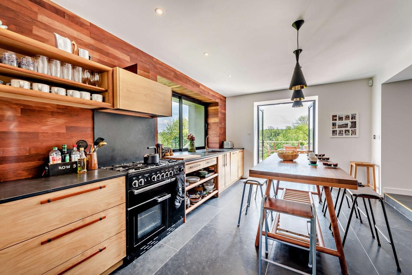 Microwave, oven, dishwasher, high chair