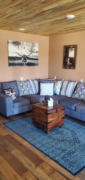 Una Smart TV, una chimenea