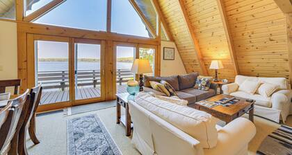 Upper Peninsula Lakefront A-Frame Cabin w/ Dock