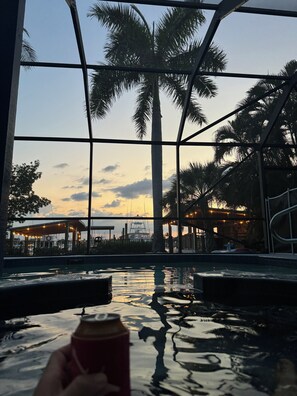 Pool - Waterfront Home on the Harbor with a Pool, Boat Dock & Pet Friendly! (Stuart)