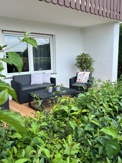 Cozy semi-detached house in the countryside with terrace