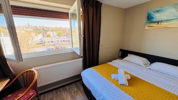 Byutsikt fra overnattingsstedet