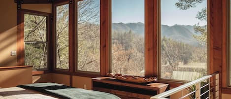 Maison luxueuse, salle de bain privée, vue sur la montagne | 1 chambre, literie de qualité, couette en duvet