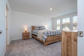 4 bedrooms, iron/ironing board, travel cot, WiFi