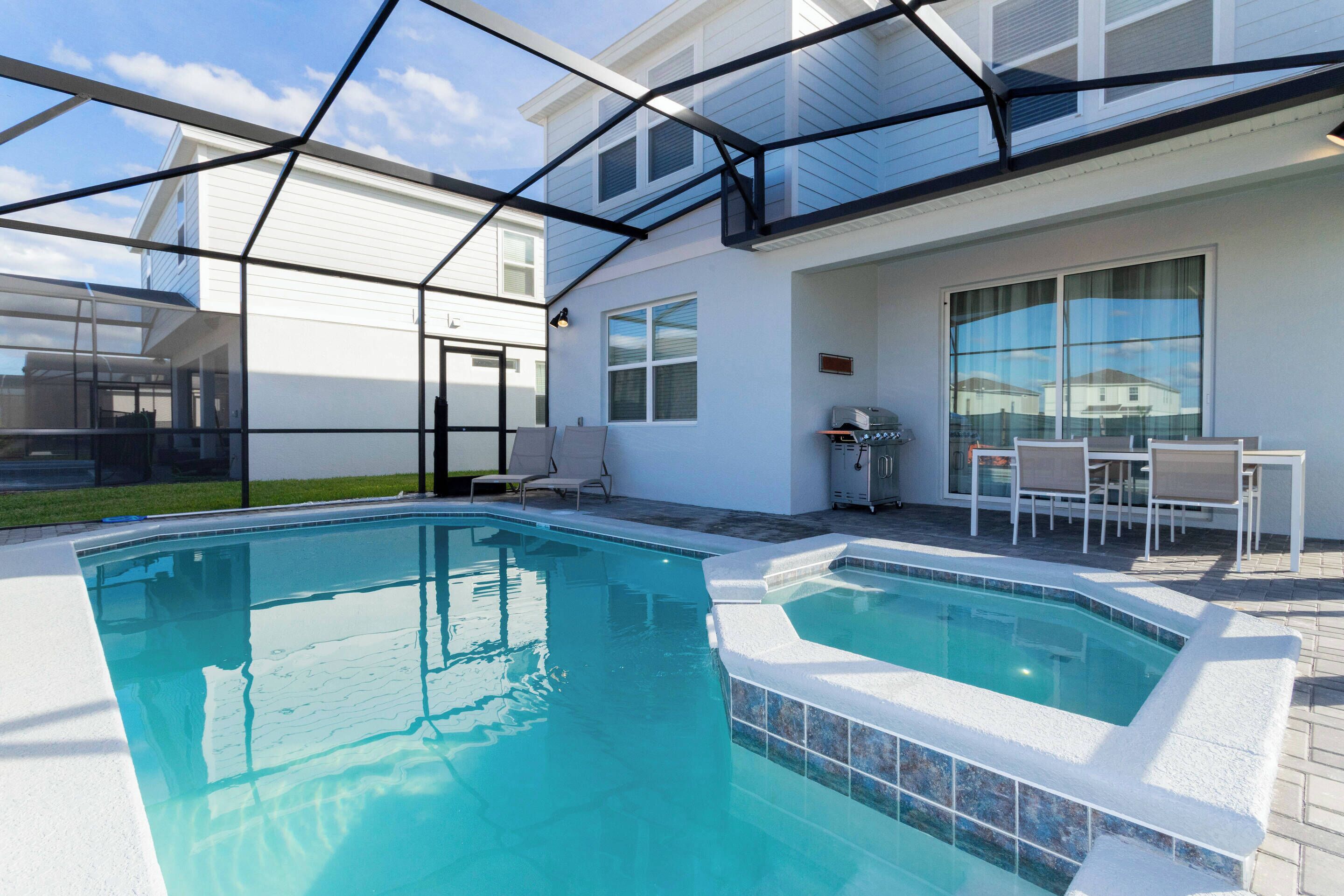 A heated pool