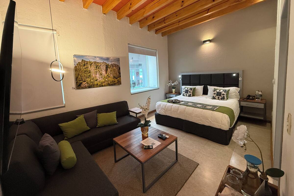 Luxury Room, Courtyard View | Hypo-allergenic bedding available, desk, laptop workspace, soundproofing