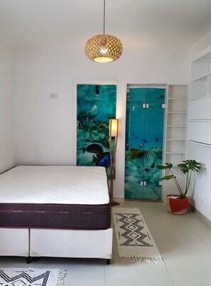 1 bedroom, WiFi, bed sheets - Apartamento Muito Aconchegante bem Completo, Apenas 150metros da Praia (Guarujá)