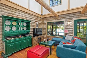 Smart TV, fireplace, video games, computer monitors