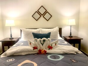 2 bedrooms, iron/ironing board, free WiFi, bed sheets