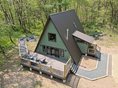 Brand NEW build. A-frame 2bed+/2bath. Nature paradise. Pepin, WI.