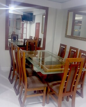 Opções para refeição no quarto