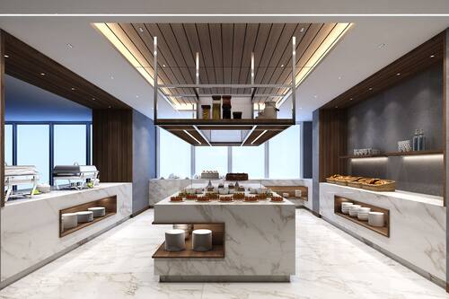 Daily buffet breakfast for a fee