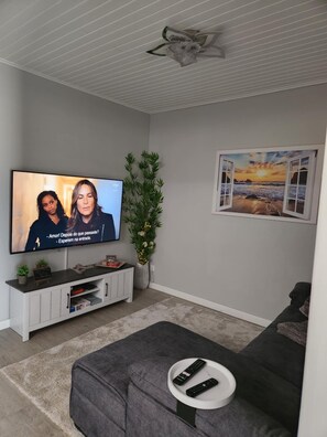 TV connectée, cheminée