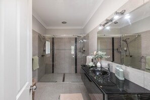 Doccia, asciugacapelli, asciugamani, sapone