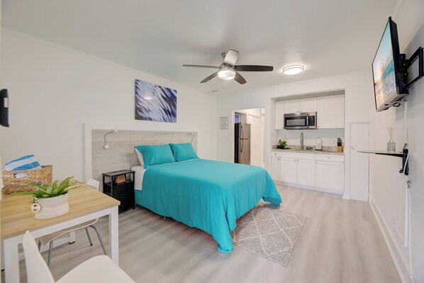 1 室のベッドルーム、アイロン / アイロン台、WiFi、ベッドシーツ