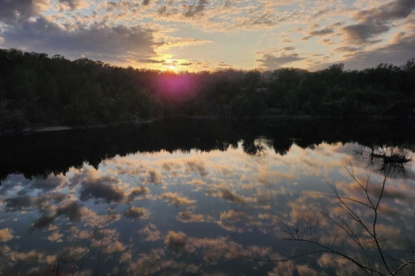Blick von der Unterkunft