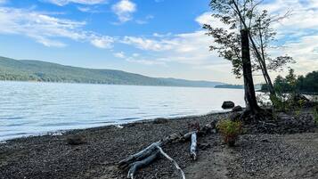 Sillas reclinables de playa, toallas de playa