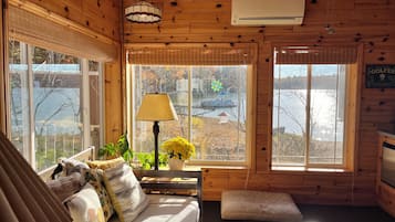 Smart-tv en een open haard