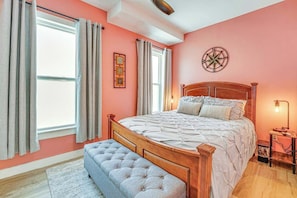 4 bedrooms, travel crib, free WiFi, bed sheets