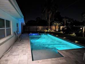 A heated pool