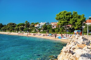 Leilighet, 1 soverom, balkong, hageutsikt | Strand
