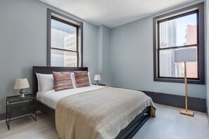 2 bedrooms, iron/ironing board, WiFi, bed sheets