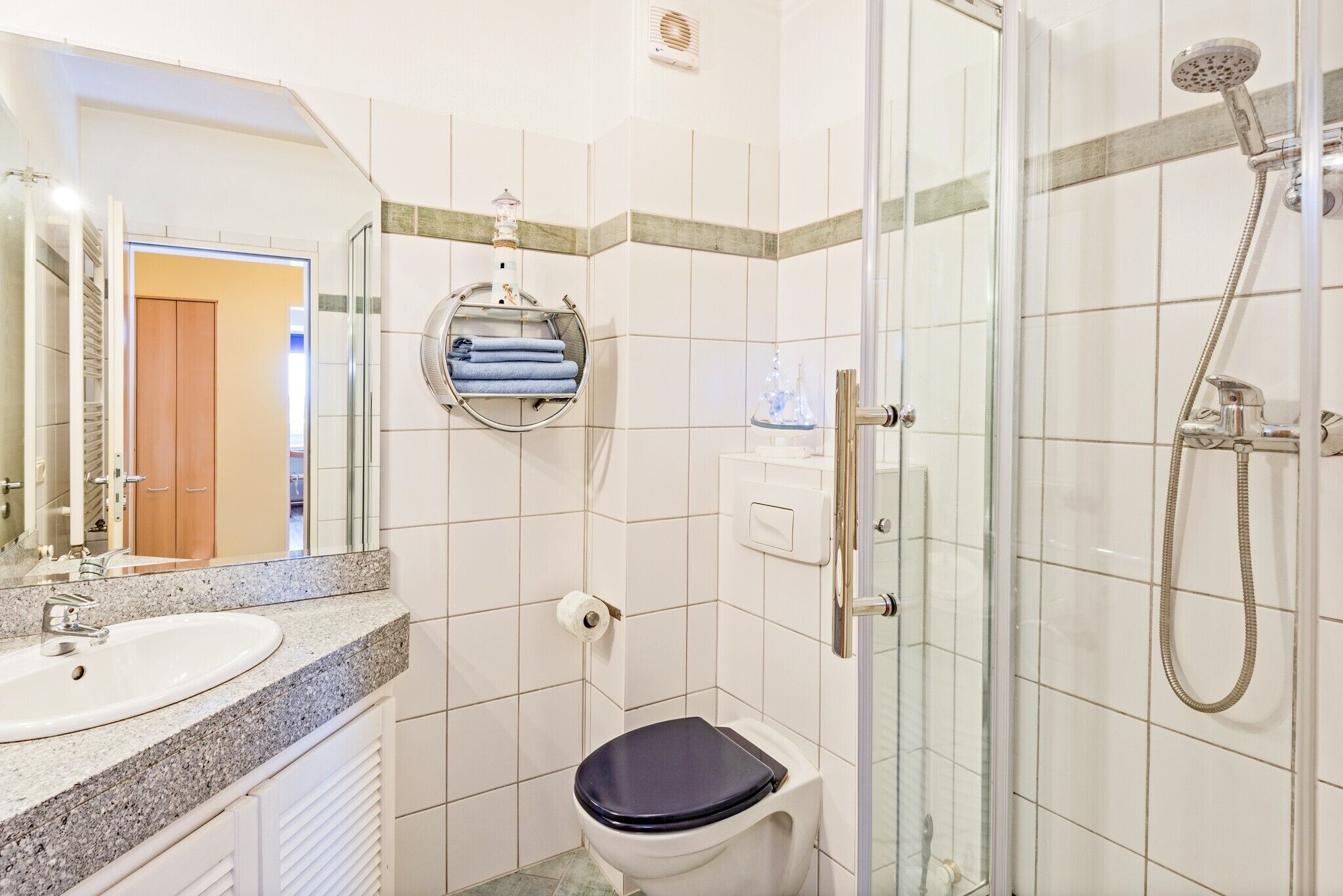 Shower, hair dryer