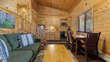 TV, fireplace, offices