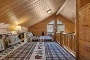 2 dormitorios, tabla de planchar con plancha, cuna de viaje y Internet