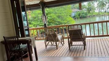 Seaview Double Bed | Living area | 35-inch LED TV with cable channels