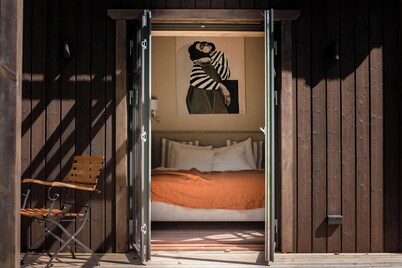 Straw Bale Cabin in Nature