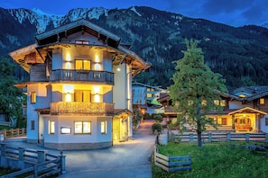 Front of property – evening/night