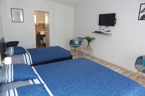 Standardværelse - udsigt til have | Premium-sengetøj, individuelt design, individuel indretning, skrivebord